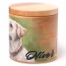 Pet portrait urn for dog cremation