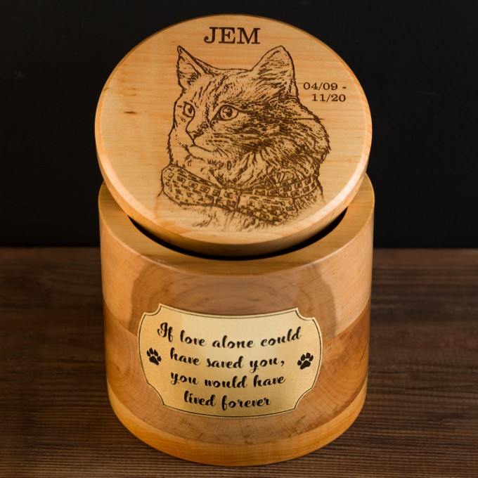Personalized Pet Urn for Cat