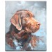 Dog portrait custom painting from photo | Custom dog painting