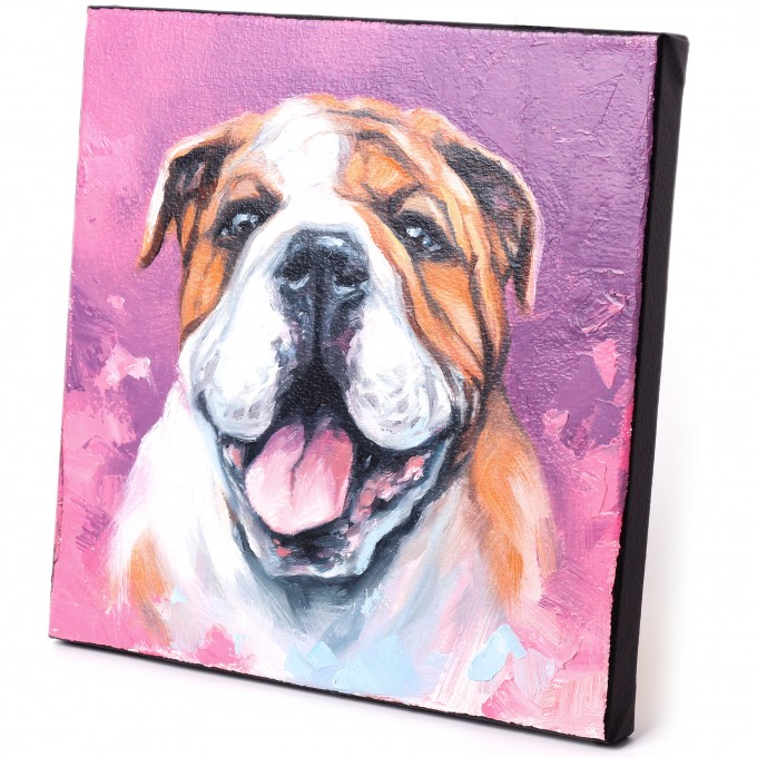 Custom pet portraits painting | Custom dog painting