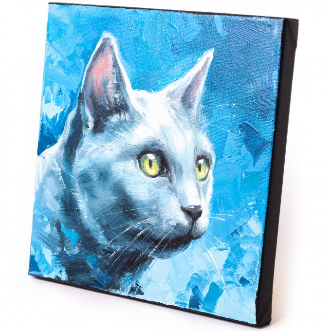 Oil painting portrait | Custom cat painting 