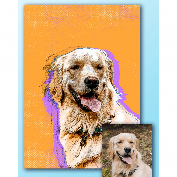 Custom pet portrait